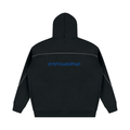 Unisex Oversized Piping Fleece Hoodie